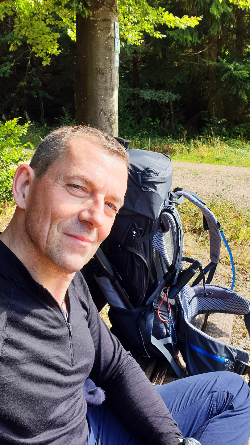 Selfie bei der Rast kurz vor Aremberg